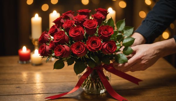 Offrir un bouquet de roses rouges pour la Saint Valentin
